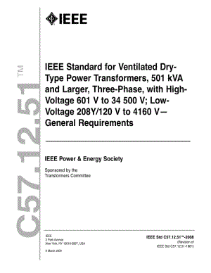 IEEE Std C57.12.51-2008 IEEE Standard for Ventilated Dry- Type Power Transformers, 501 kVA and Larger, Three-Phase, with High- Voltage 601 V to 34 500 V.pdf