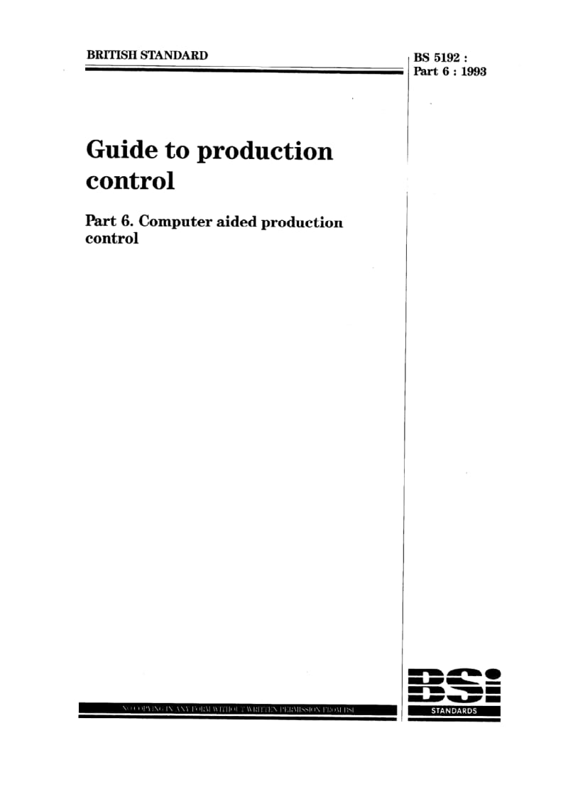 BS 5192-6-1993 生产管理导则.第6部分计算机辅助生产管理.pdf_第1页