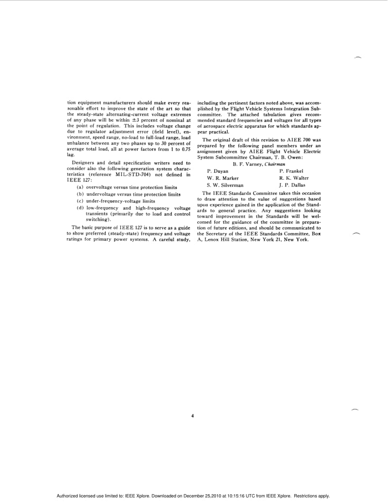 IEEE Std No.127 AIEE Standard for Aerospace Equipment Voltage and Frequency Ratings.pdf_第3页
