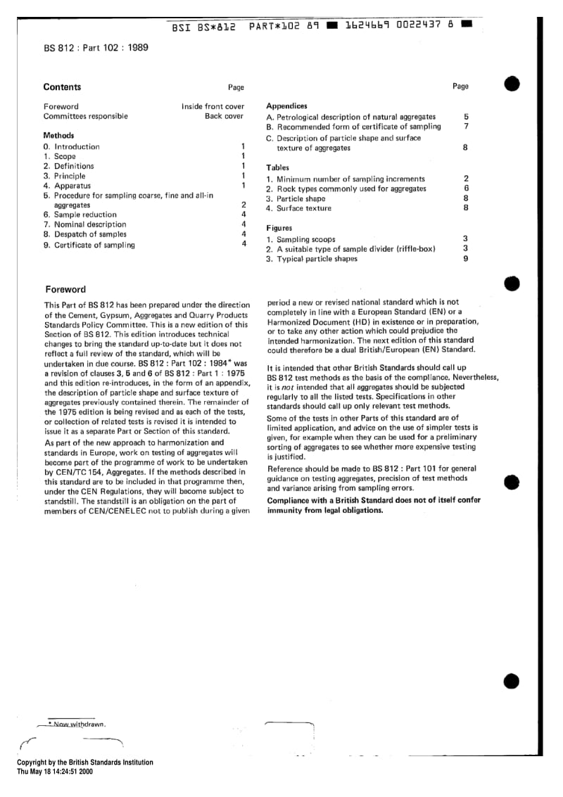 BS 812-102-1989 集料试验.第102部分取样方法2.pdf_第2页