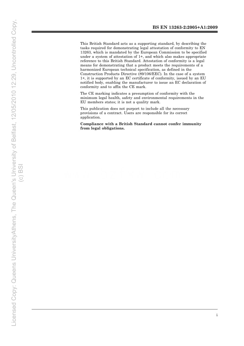 BS EN 13263-2-2005+A1-2009 混凝土用含硅烟气.一致性评估.pdf_第3页