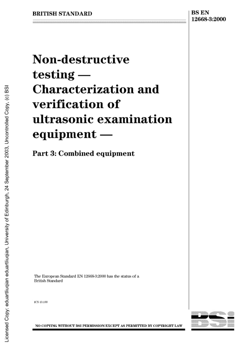 BS EN 12668-3-2004 无损检测-超声检验设备的特性与认证 第3部分：综合设备.pdf_第2页