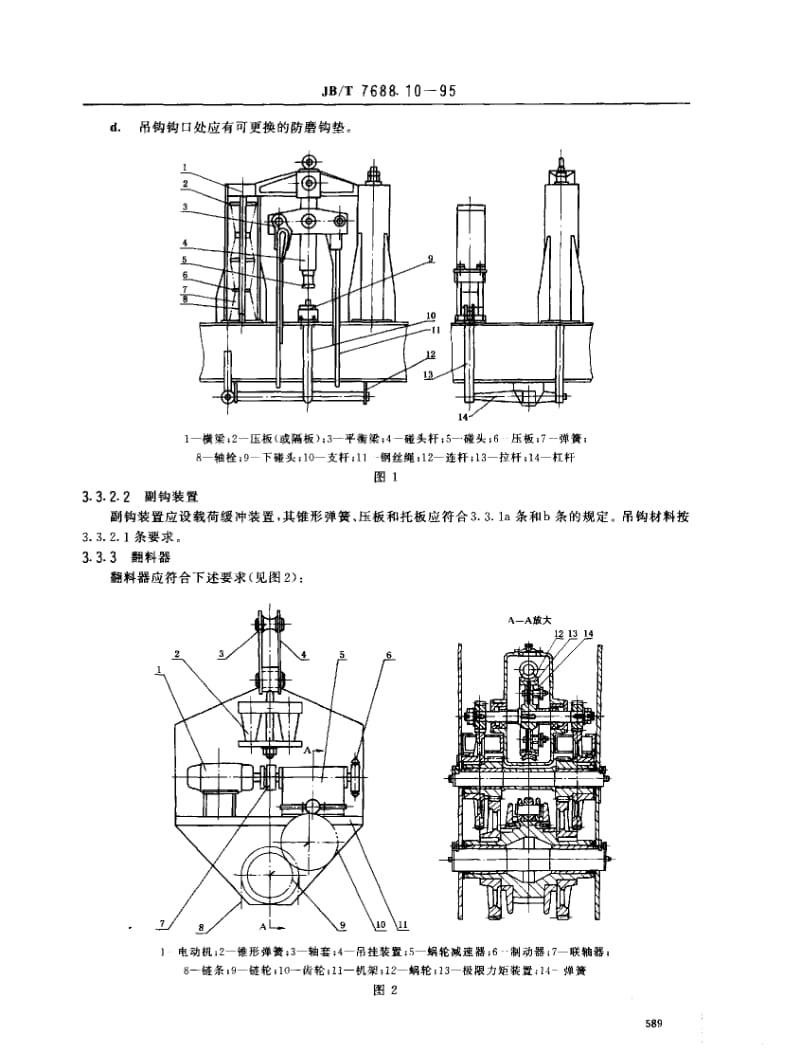 JBT 7688.10-1995 冶金起重机技术条件 锻造起重机.pdf_第2页