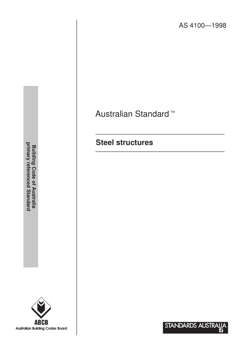 AS 4100-1998 Steel structures1.pdf_第1页
