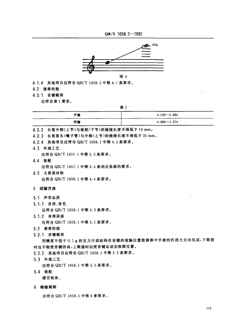75726 长笛 短笛 标准 QB T 1658.2-1992.pdf_第2页
