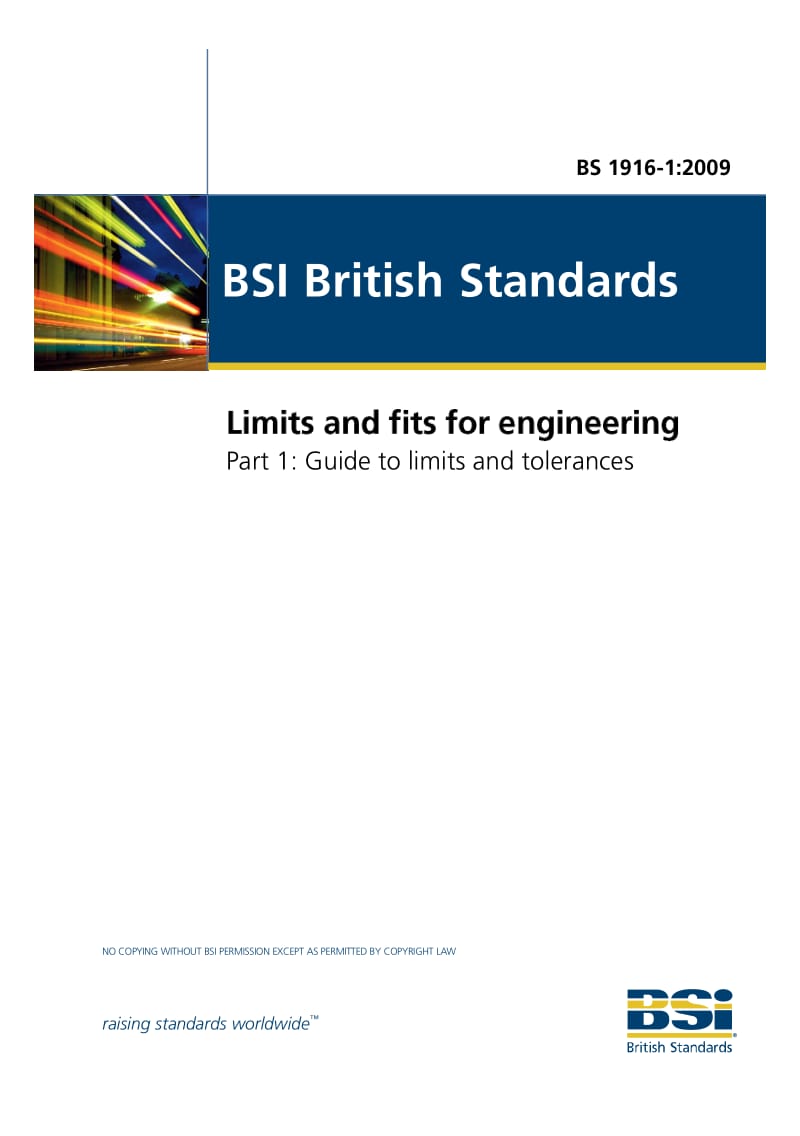 BS 1916-1-2009 工程的公差与配合.公差指南.pdf_第1页
