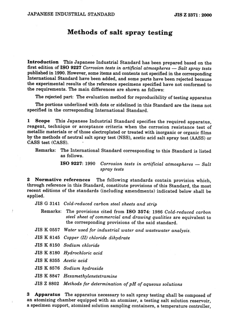 JIS Z 2371 - 2000 Methods of salt spray testing.pdf_第3页