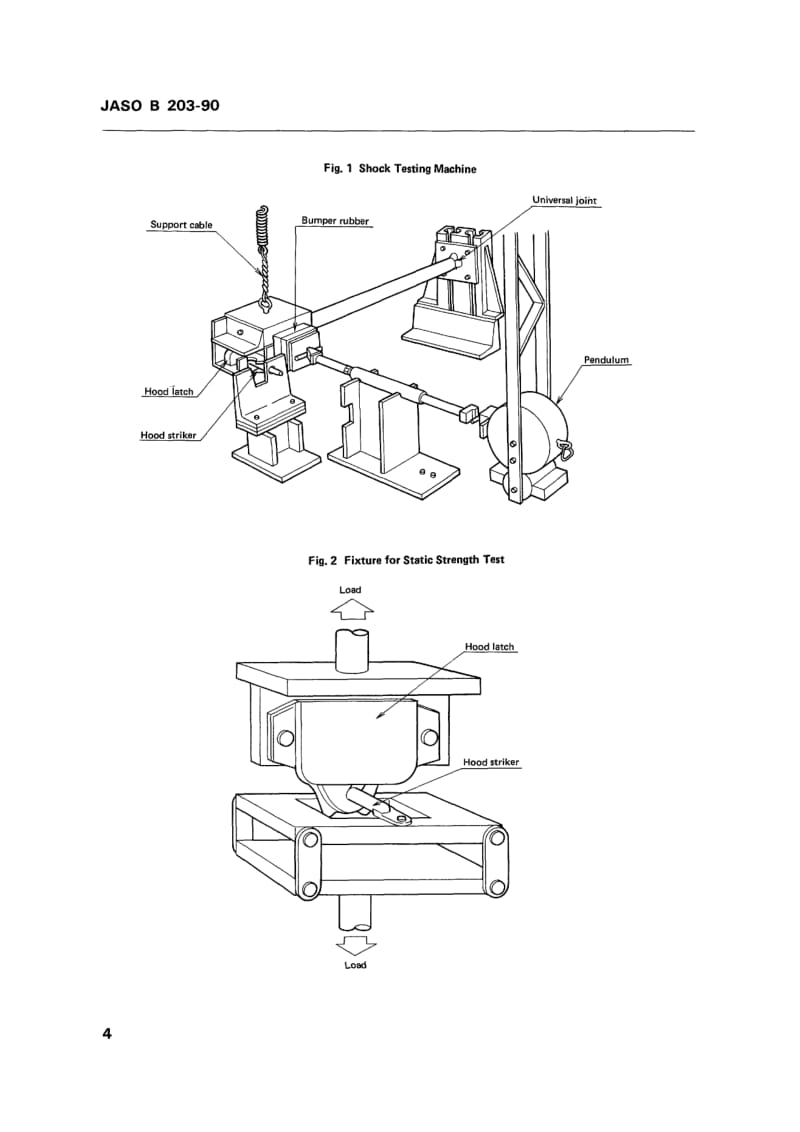 JASO B203-1990 英文版 汽车发动机罩锁扣系统代码.pdf_第3页