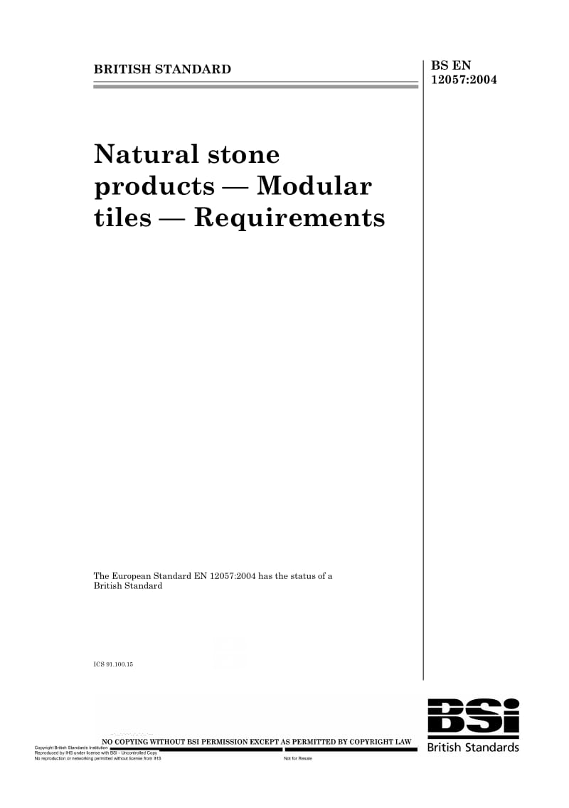 BS EN 12057-2004 天然石料制品.标准面砖.要求.pdf_第1页
