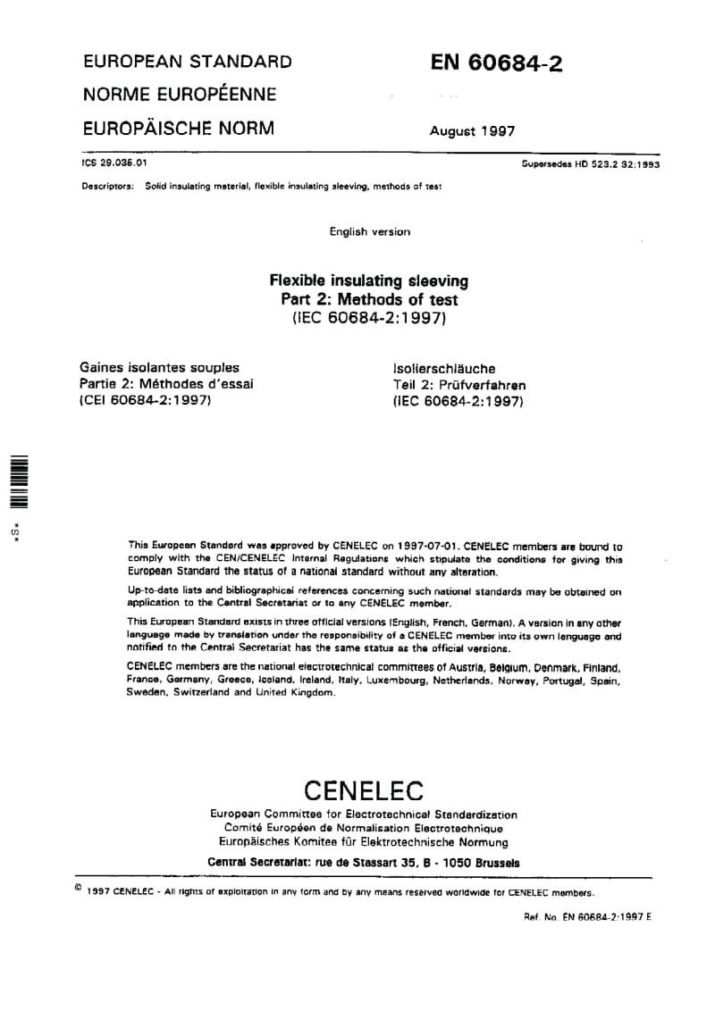 BS EN 60684-2-1997 绝缘软套管规范试验方法.pdf_第3页