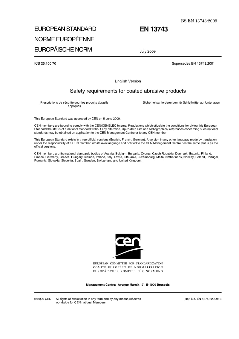 BS EN 13743-2009 砂带产品的安全要求.pdf_第3页