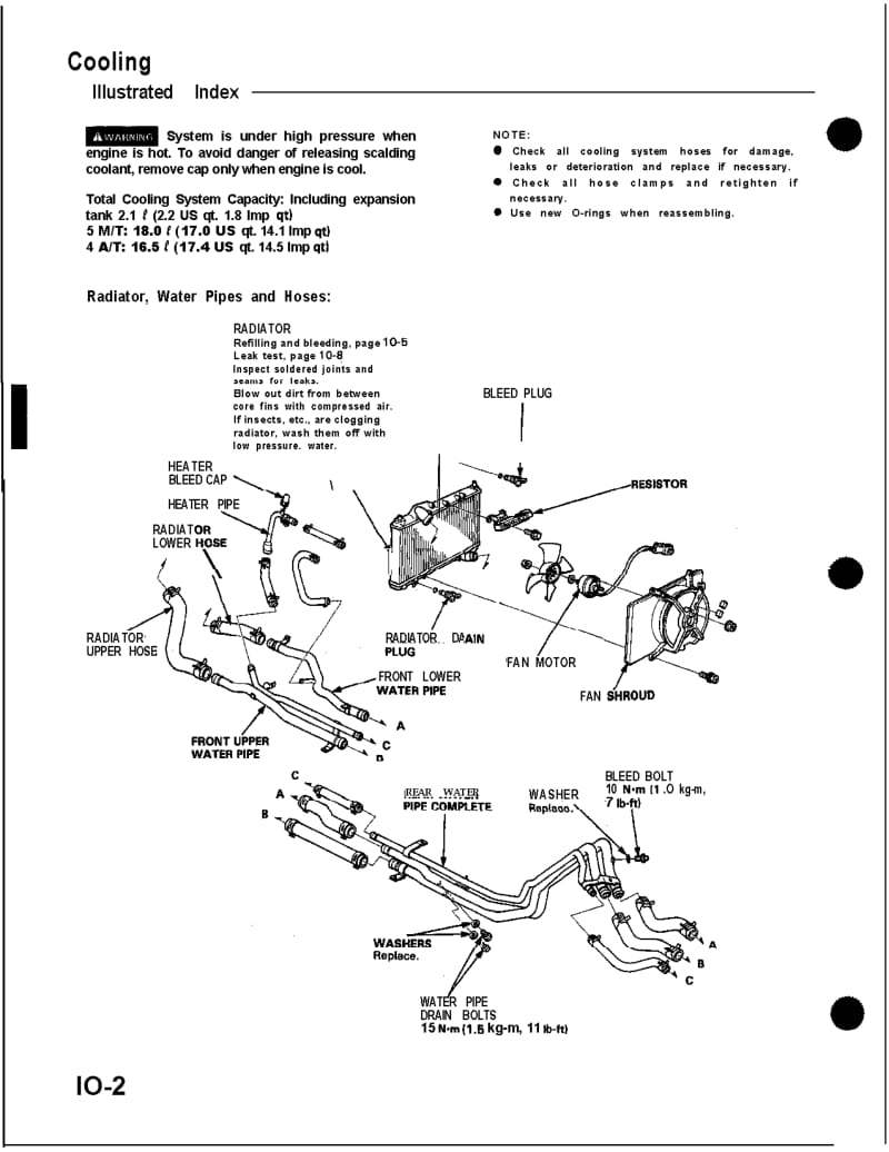 Honda Nsx Service Manual 1991-Cooling System.pdf_第2页