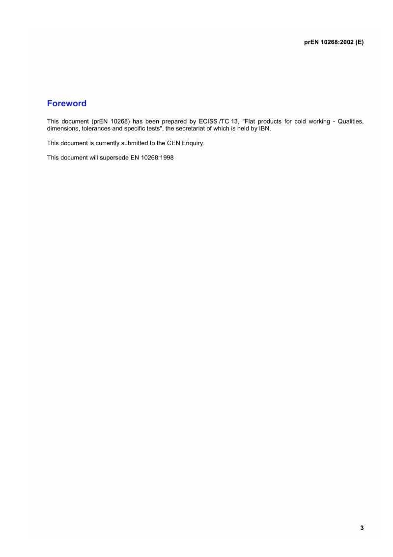 DRAFT prEN 10268-2002 微型合金钢制冷变形用高延展极限冷轧平面产品.交货技术要求.pdf_第3页
