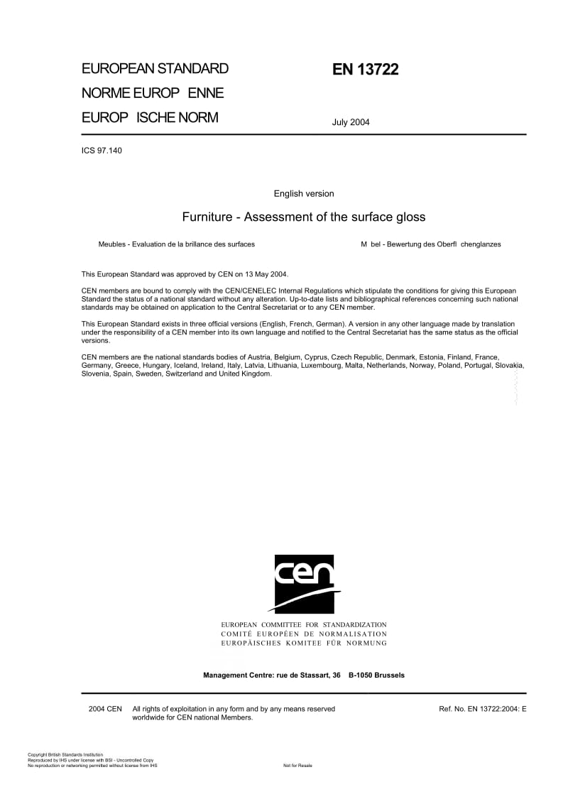 BS EN 13722-2004 家具.表面光泽度的评定.pdf_第3页