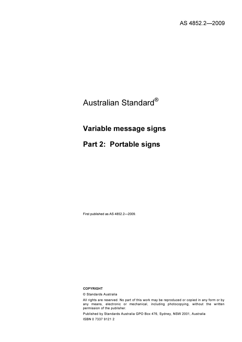 AS 4852-2-2009 Variable message signs Part 2 Portable signs.pdf_第3页