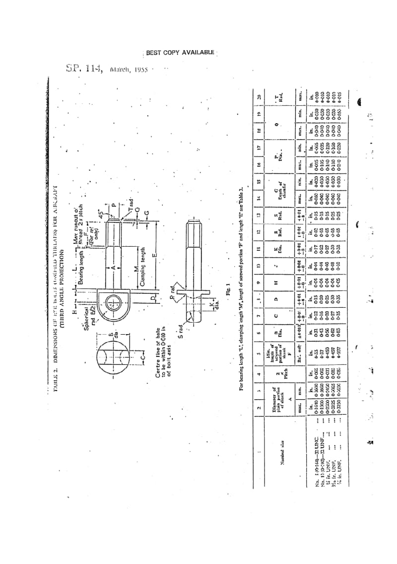 BS SP 114-1955 Specification for eye bolts (unified threads) for aircraft.pdf_第2页