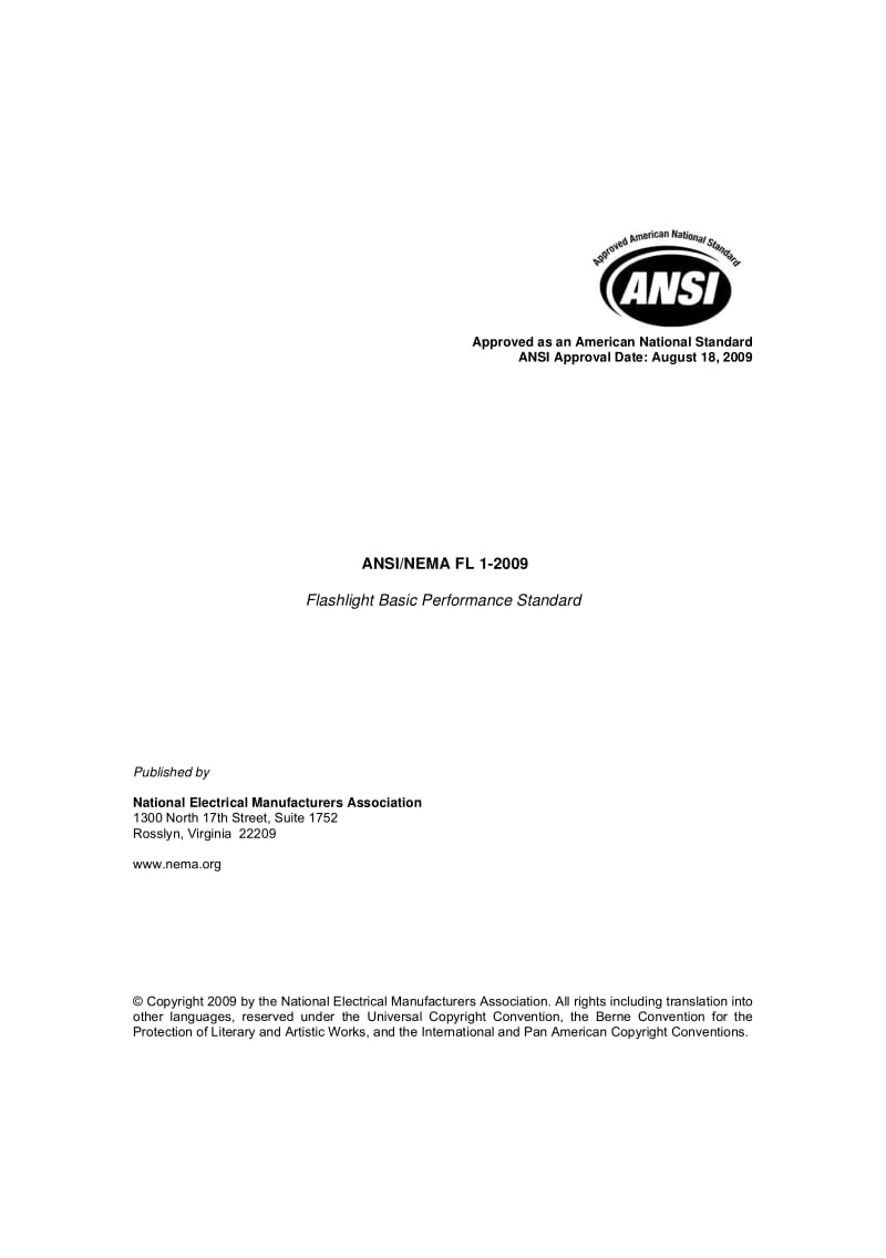 ANSI NEMA FL 1-2009 Flashlight Basic Performance Standard.pdf_第3页