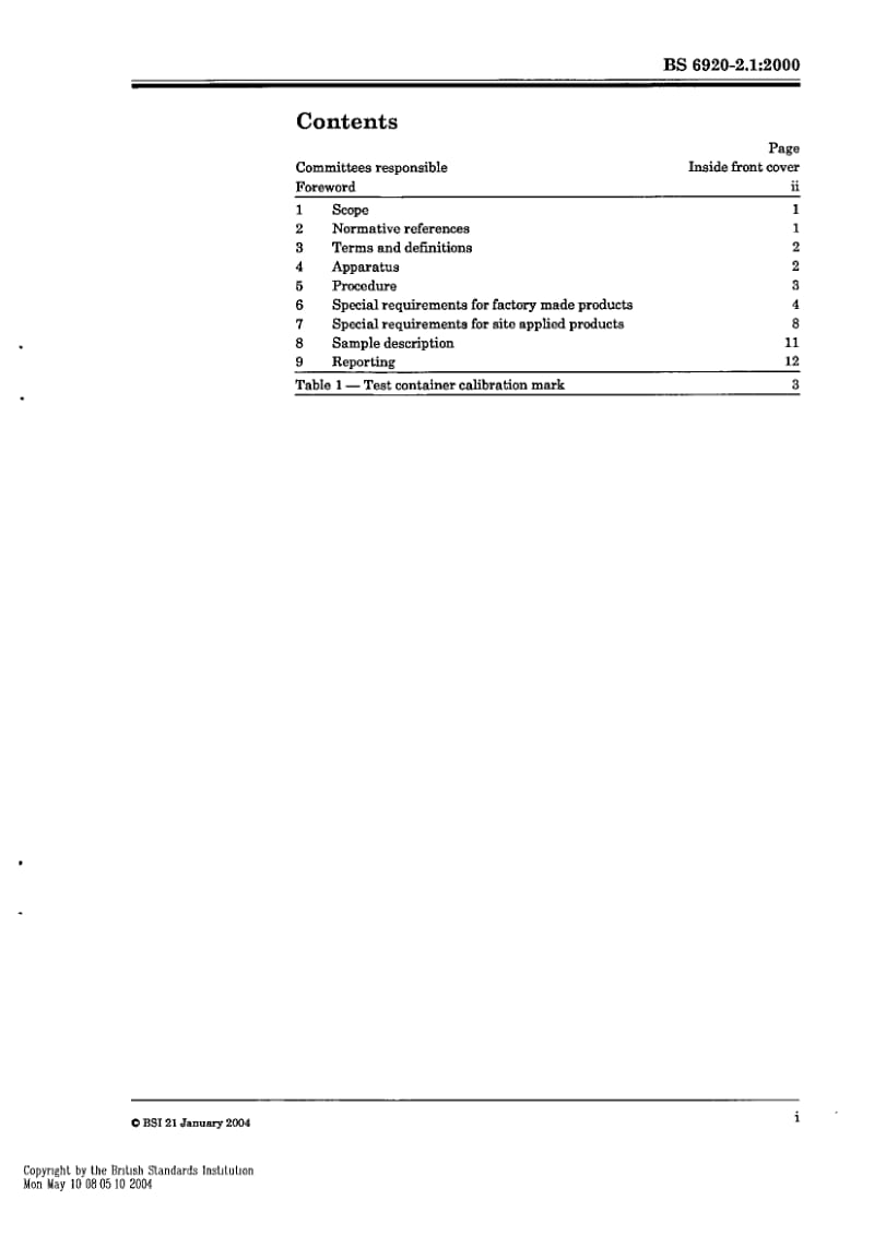 BS 6920-2.1-2000 通过非金属产品对水质的影响看其对接触人类用水的适用性.试验方法.取样和试验.pdf_第3页
