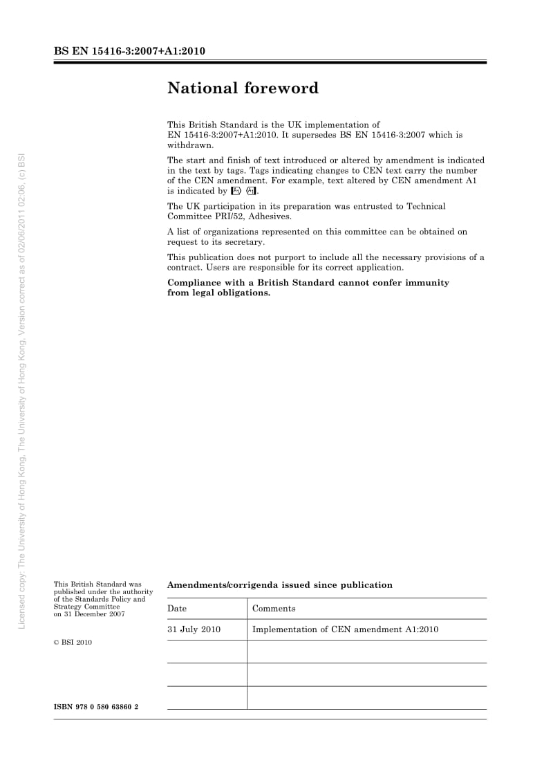 BS EN 15416-3-2007 负荷轴承木结构用粘结剂.试验方法.带弯曲剪切载荷的试样在循环气候条件.pdf_第2页