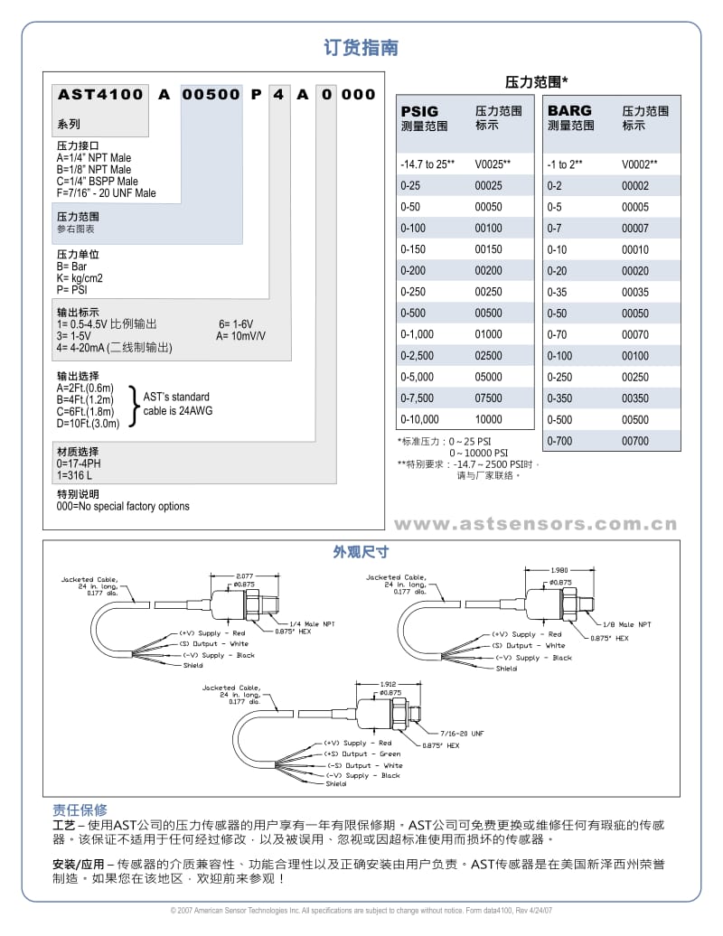 不锈钢压力传感器(1).pdf_第2页