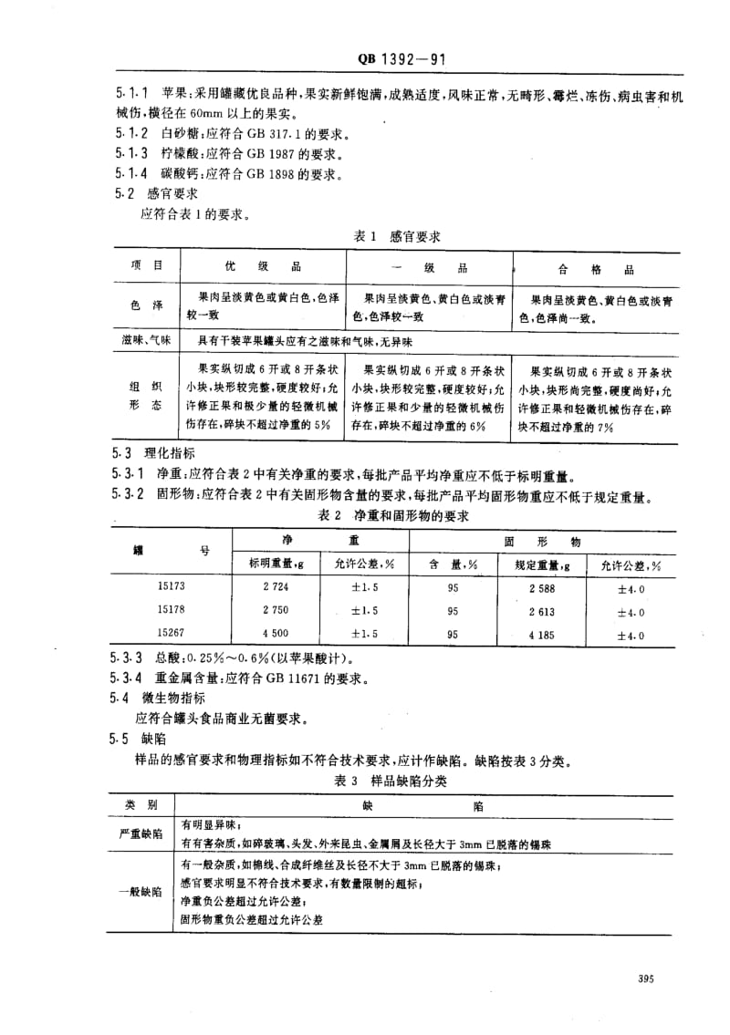 [轻工标准]-QB 1392-1991_ 干装苹果罐头.pdf_第2页