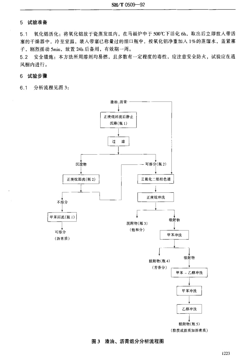 [石油化工标准]-SHT 0509-1992 石油沥青组分测定法.pdf_第3页