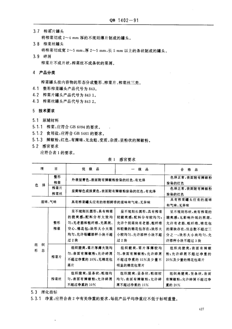 [轻工标准]-QB 1402-1991_ 榨菜罐头1.pdf_第2页