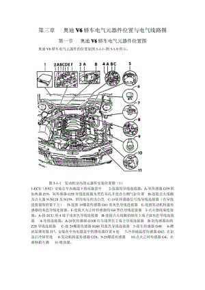 奥迪V6轿车电气元器件位置与电气线路图.pdf