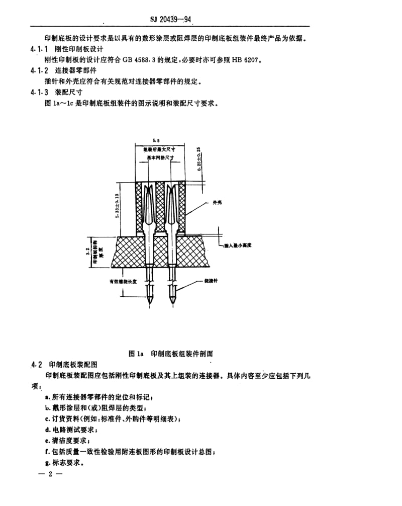 [电子标准]-SJ 20439-1994 印制底板组装件设计要求.pdf_第3页