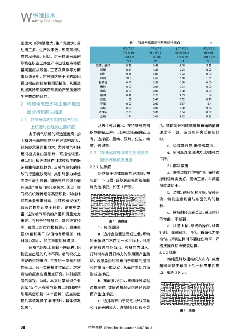 纺织导报-特细号高密织物织疵成因及控制研究.pdf_第2页