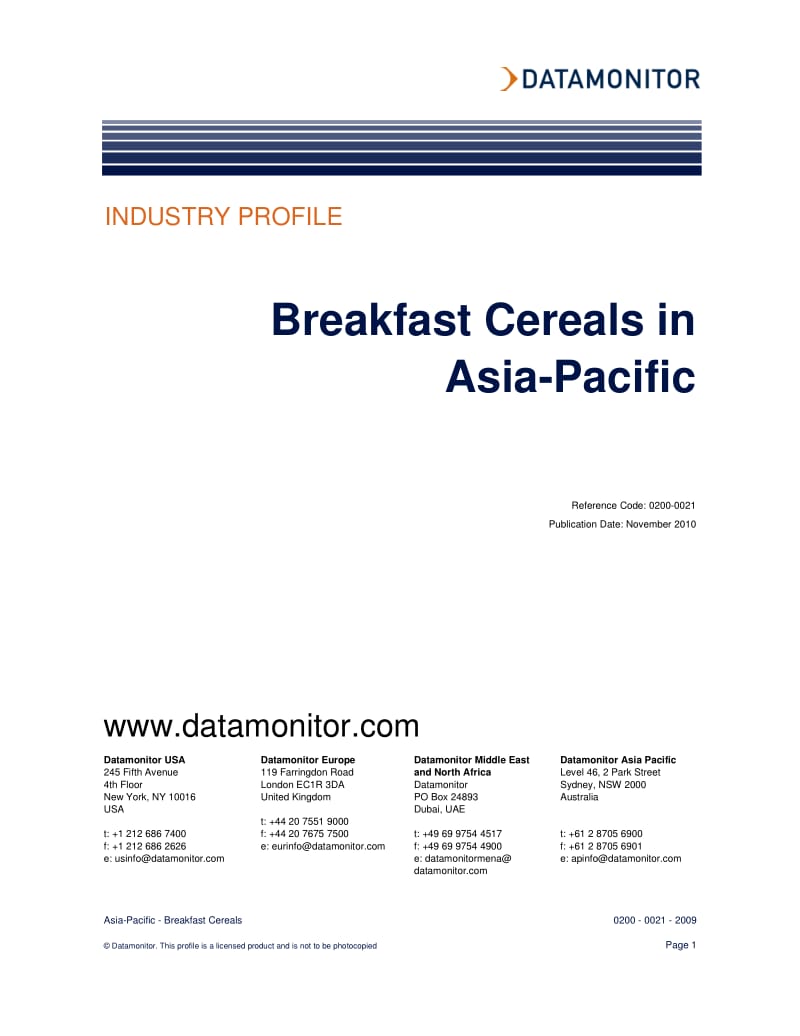 Breakfast Cereals in Asia-Pacific.pdf_第1页