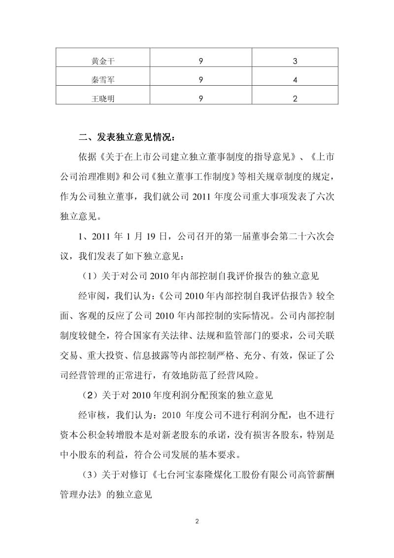601011_ 宝泰隆度独立董事述职报告.pdf_第2页