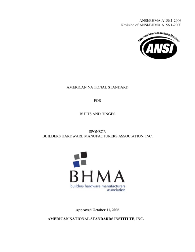 BHMA-A156.1-2006.pdf_第1页