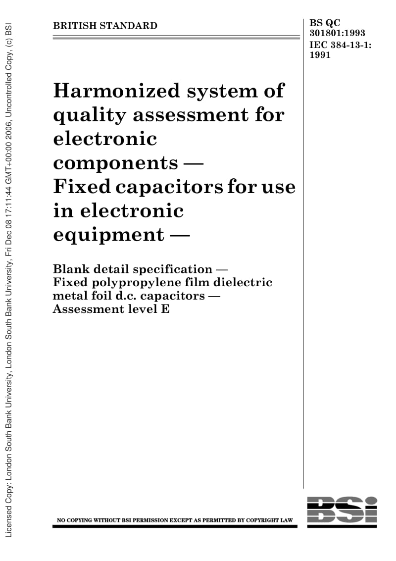 BS-QC-301801-1993 IEC-60384-13-1-1991.pdf_第1页