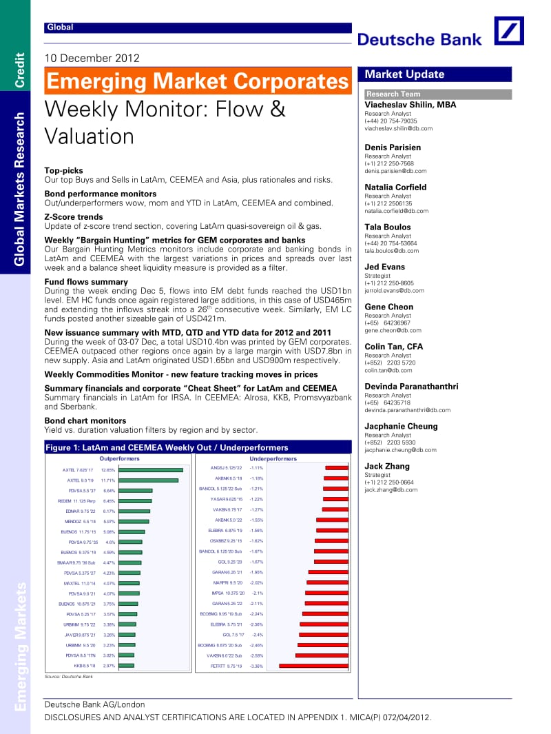 EMERGING_MARKET_CORPORATES_WEEKLY_MONITOR：FLOW_&amp_VALUATION-2012-12-11.pdf_第1页