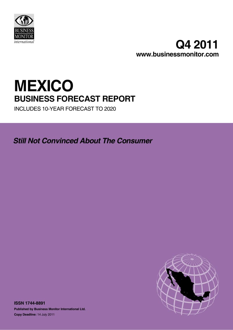 BMI Mexico Business Forecast Report Q4 2011.pdf_第2页