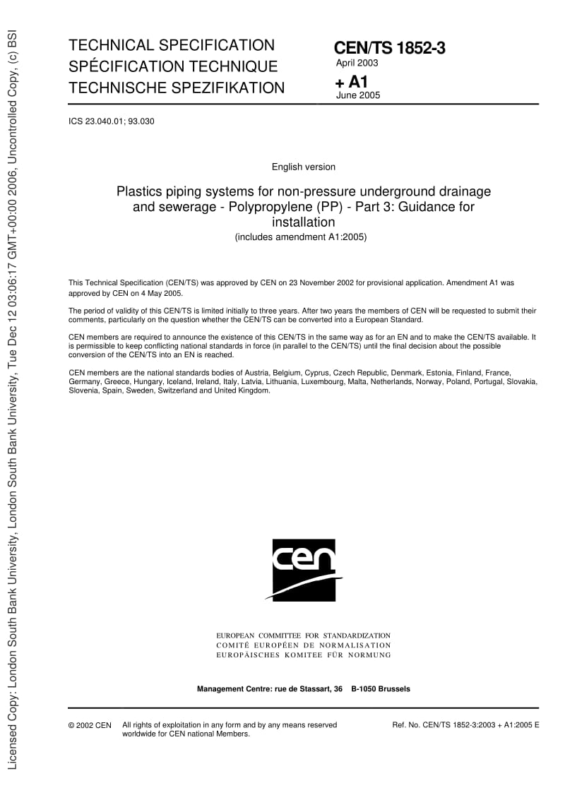 DD-CEN-TS-1852-3-2003.pdf_第3页
