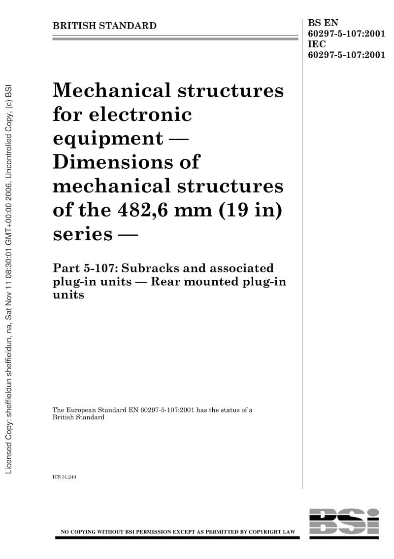 BS-EN-60297-5-107-2001 IEC-60297-5-107-2001.pdf_第1页