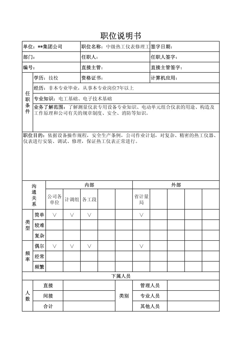 01966-职位说明书-中级热工.pdf_第1页