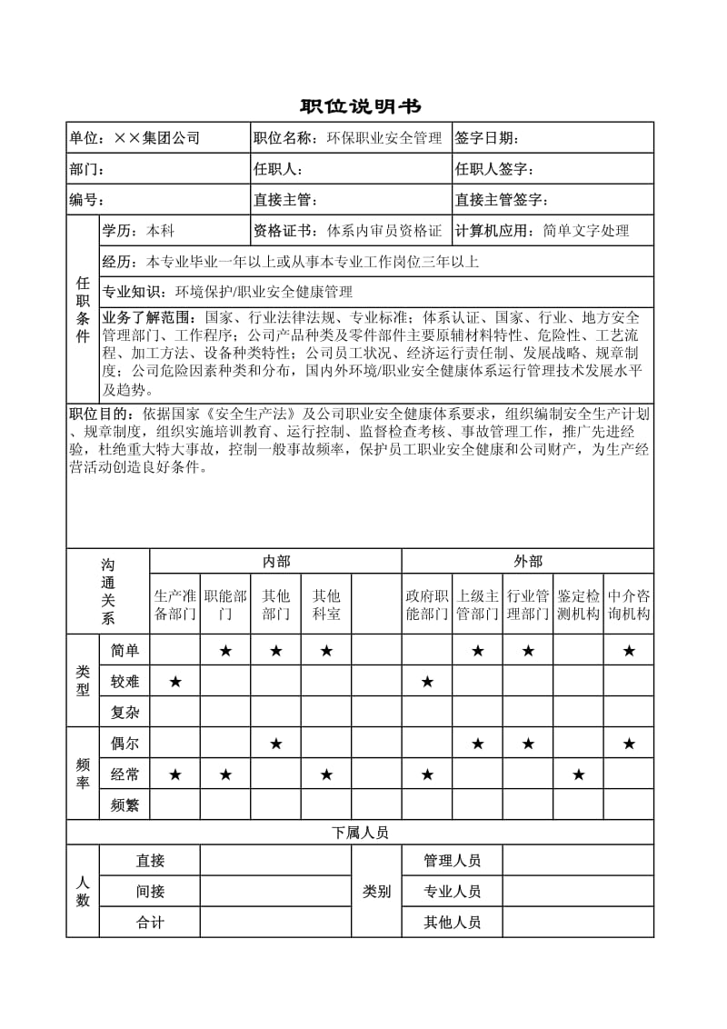 01442-职位说明书-环抱职业安全管理正.pdf_第1页