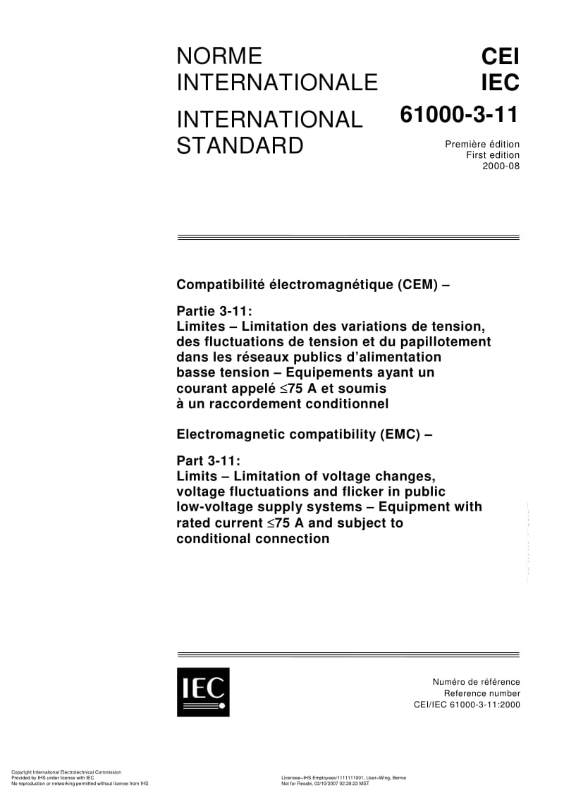 IEC-61000-3-11-2000.pdf_第1页