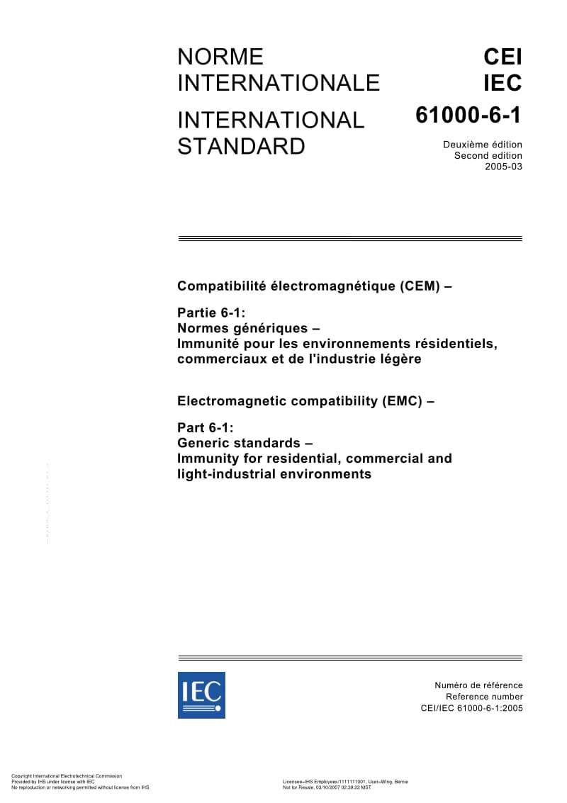 IEC-61000-6-1-2005.pdf_第1页