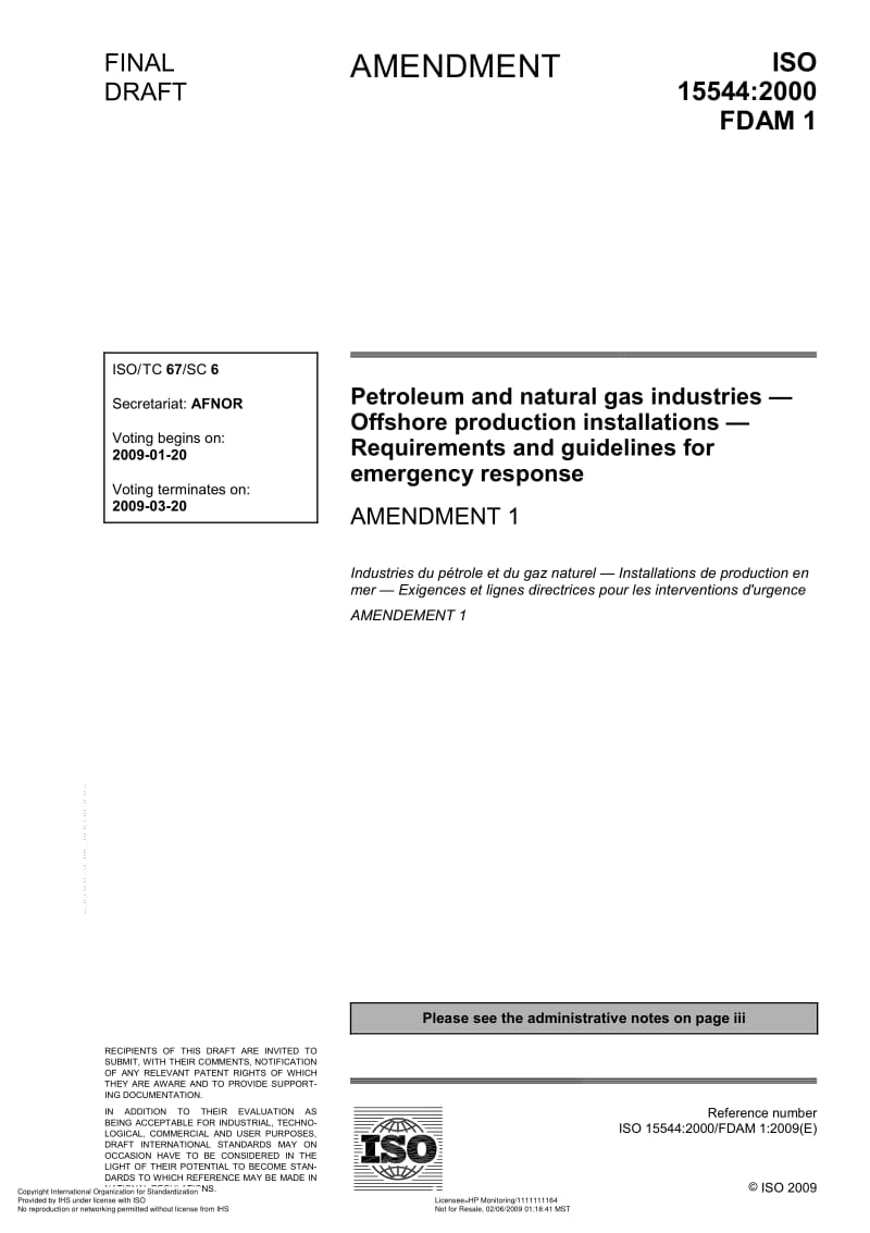 ISO-15544-FDAM-1-2009.pdf_第1页