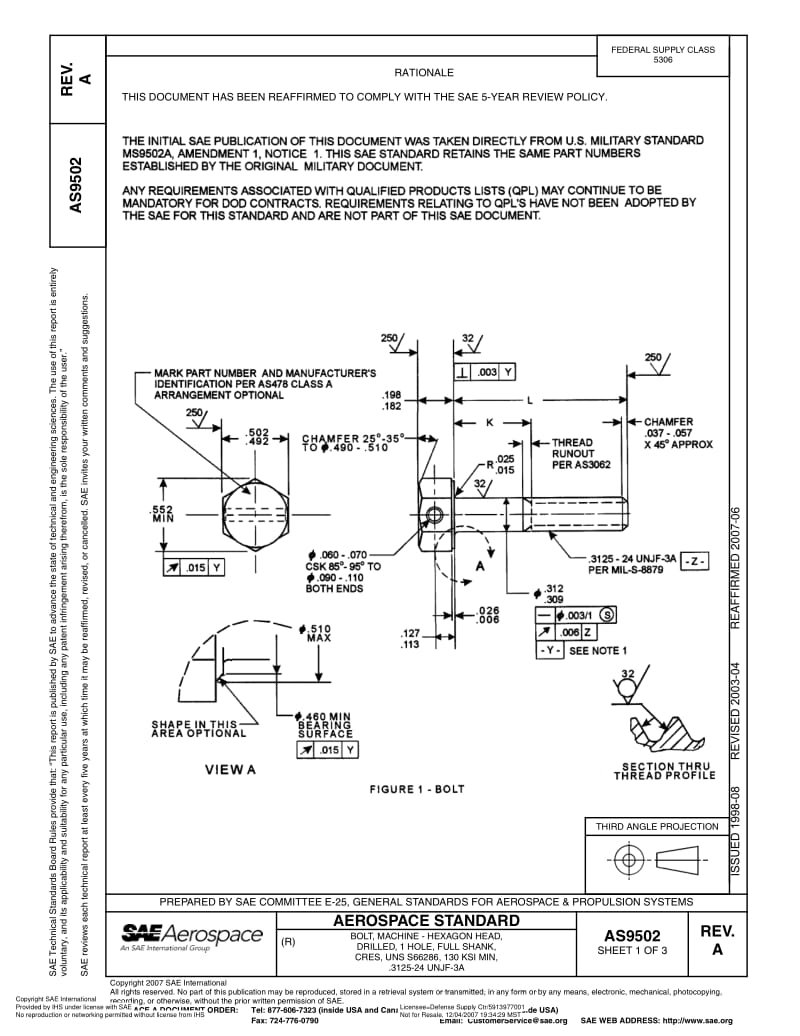 SAE-AS-9502A-2003-R2007.pdf_第1页