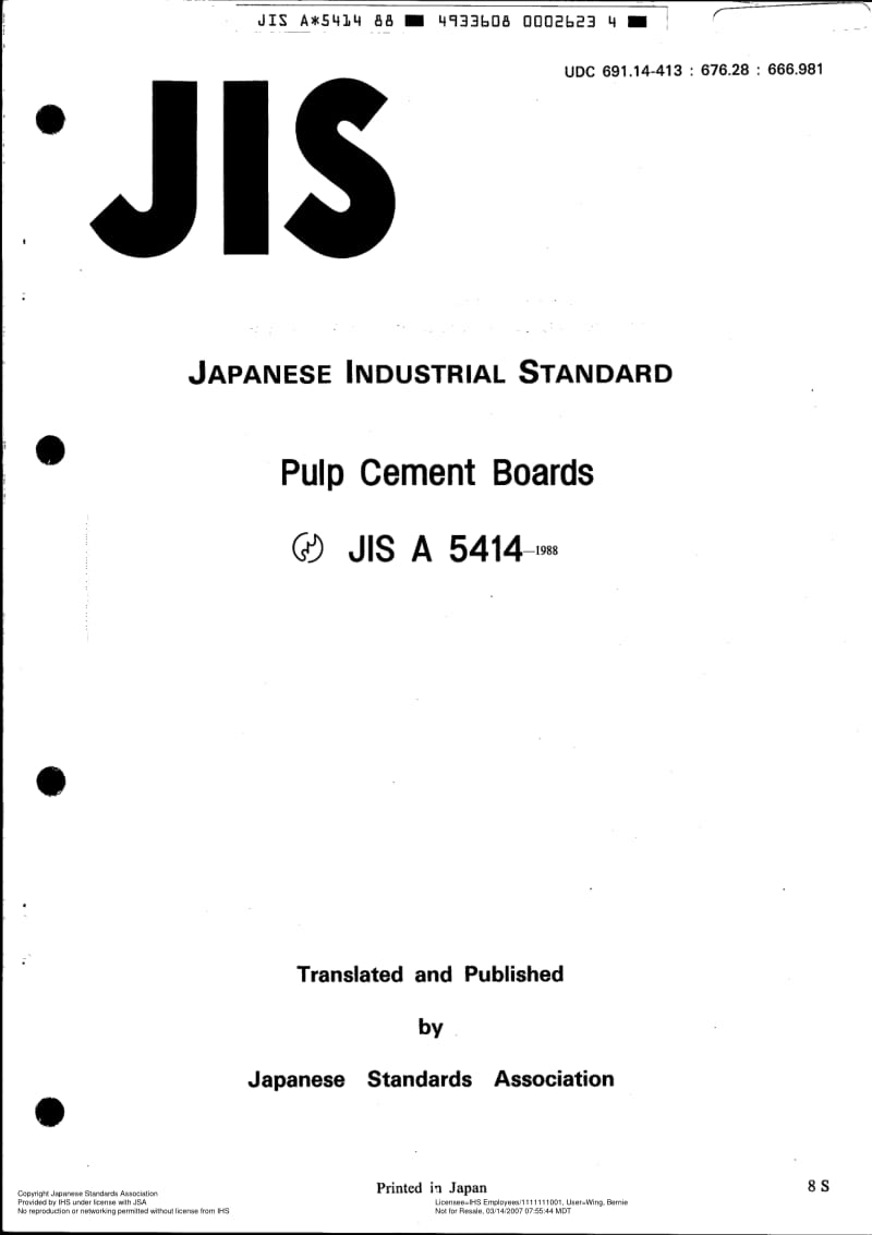 JIS-A-5414-1988-ENG.pdf_第1页