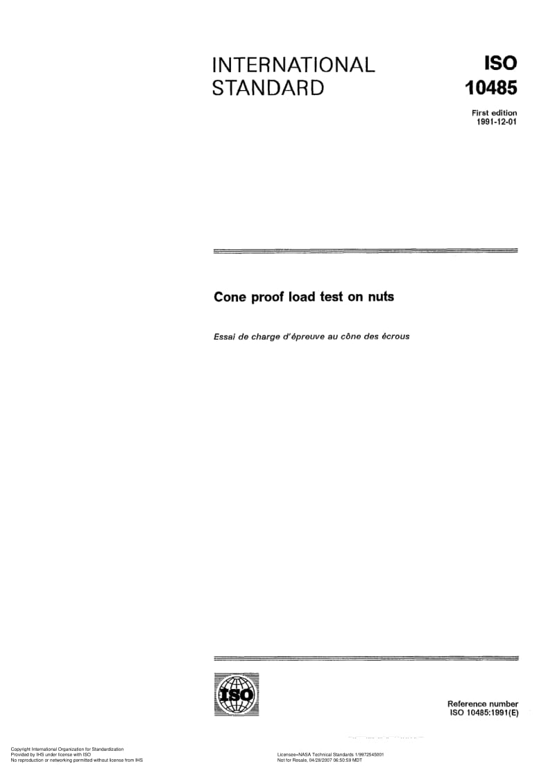 ISO-10485-1991.pdf_第1页