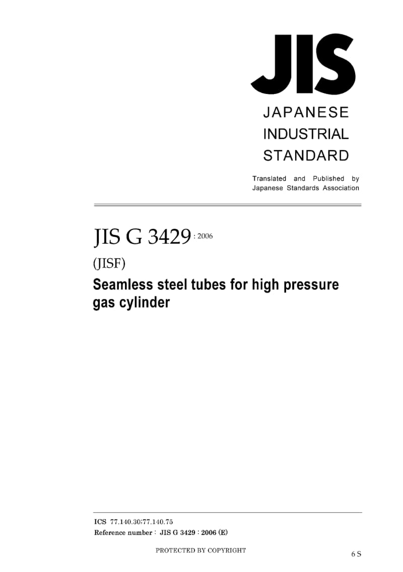 JIS-G-3429-2006-ENG.pdf_第1页