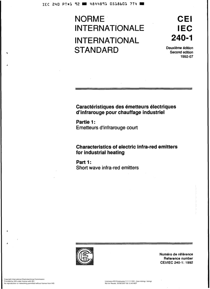 IEC-60240-1-1992.pdf_第1页