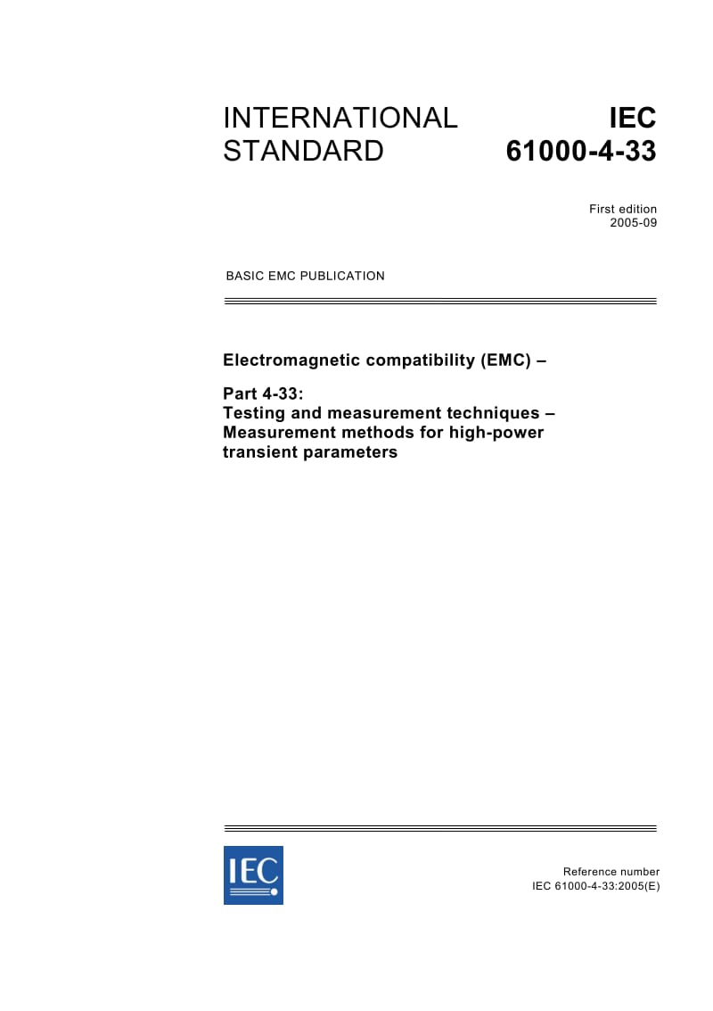 IEC-61000-4-33-2005.pdf_第1页