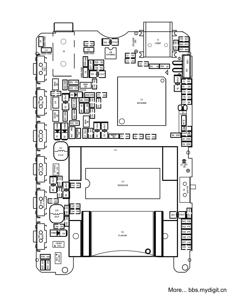 MP3、MP4维修资料：汇影HY-679-F910V20-ROCK2606电路图.pdf_第3页